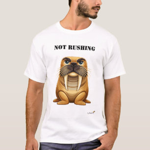 Camiseta de Baleia-Marinho Engraçada Sem Pressa