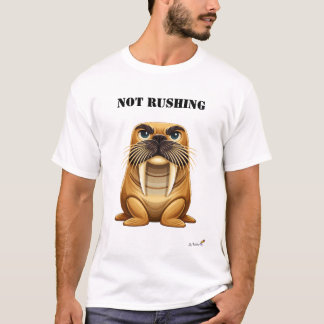 Camiseta de Baleia-Marinho Engraçada Sem Pressa