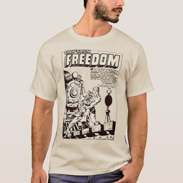 Camiseta de banda desenhada do Capitão FREEDOM de  (Frente)