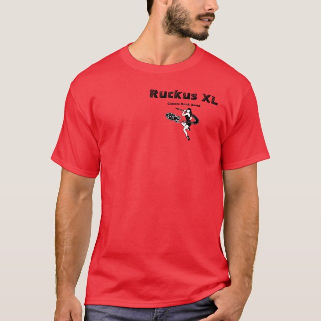 Camiseta de Banda do Ruckus XL (Frente)