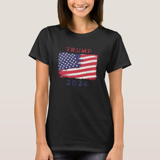 Camiseta de bandeira americana 2024 (Frente)