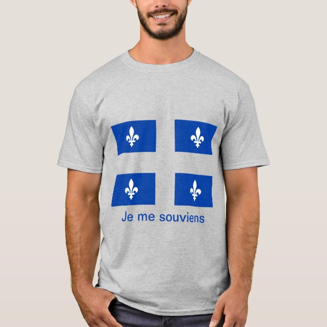 Camiseta de Bandeira do Quebec  (Frente)