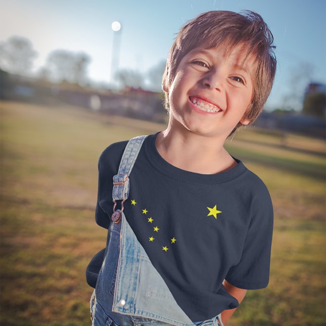 Camiseta de Bandeiras do Alasca (Alaska's Flag Kids T-Shirt)