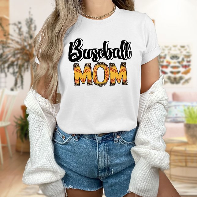 Camiseta de baseball linda mãe, presente mãe (Criador carregado)