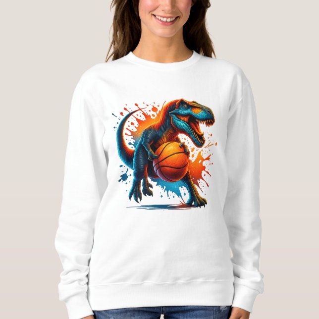 Camiseta de Basquete Dinossauro - Gráfico Desporti (Frente)