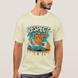 Camiseta de Basquete Streetwear Respeite O Gotejam