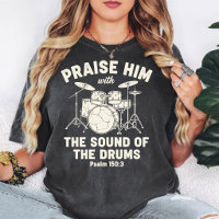 Camiseta de Baterista 'Louve-o' Salmo 150:3