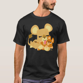 Camiseta de Bath do Bebê Lion