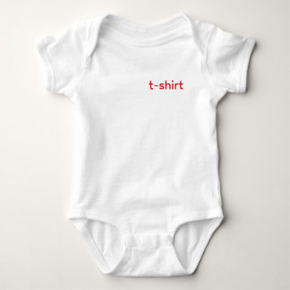 camiseta de bebê