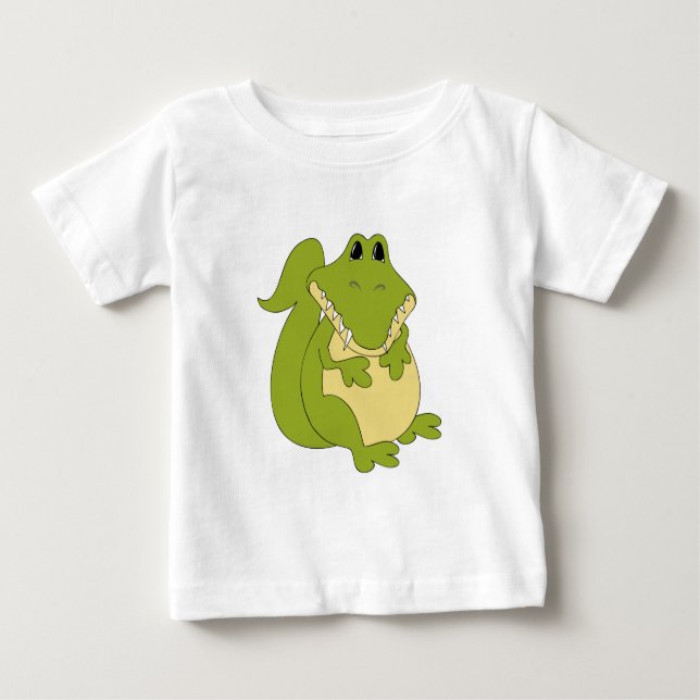 Camiseta de bebê Alligator de Cartoon (Frente)