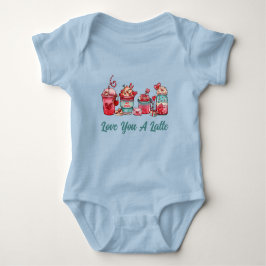 Camiseta de Bebê Amor Por Você É Muito Ming On Blu