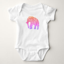 Camiseta de Bebê Bela Jersey com Eleph Patterado