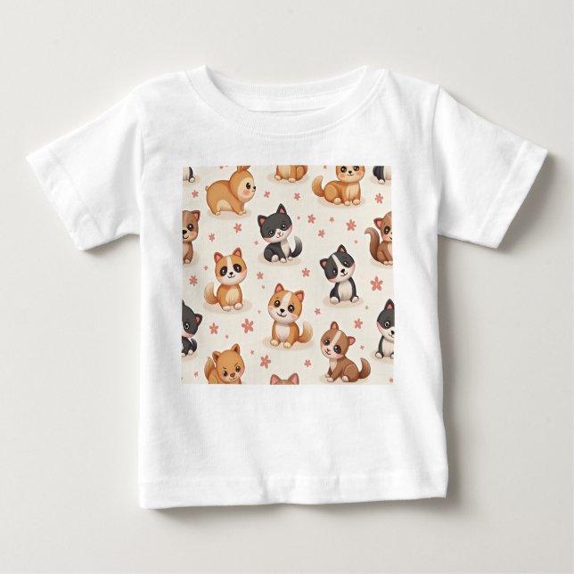 camiseta de bebê catdog (Frente)