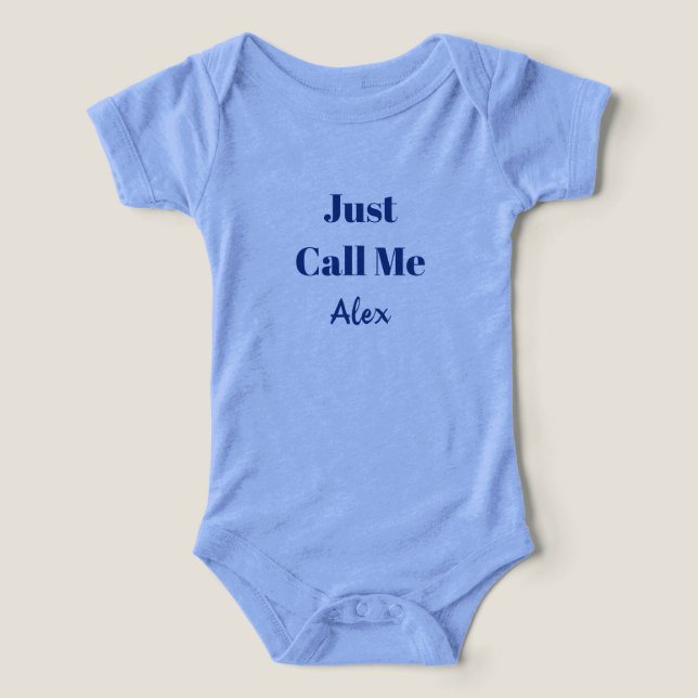 Camiseta de Bebê com Texto Personalizado Presente  (Design frontal)