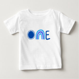 Camiseta de bebê com um único primeiro aniversario