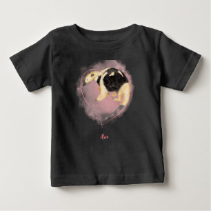 Camiseta de bebê da mãe e bebê lindas (cor)