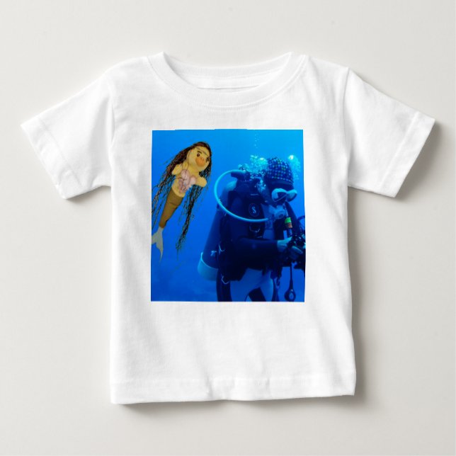 Camiseta de Bebê Danni a Sereia (Frente)