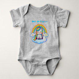 Camiseta de Bebê de Algodão Unicórnio da Moda