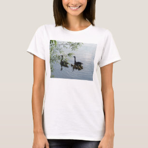 Camiseta de bebê de gansos selvagens