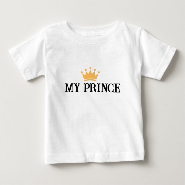 Camiseta de bebé design My Prince (Frente)