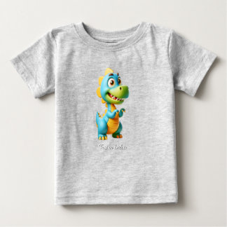 Camiseta de Bebê Dinossauro Fofo
