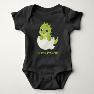 Camiseta de Bebê Dinossauro Fofo Recém-Nascido