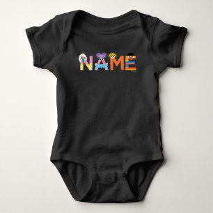 Camiseta de Bebê do Alfabeto da Rua Sésamo Persona