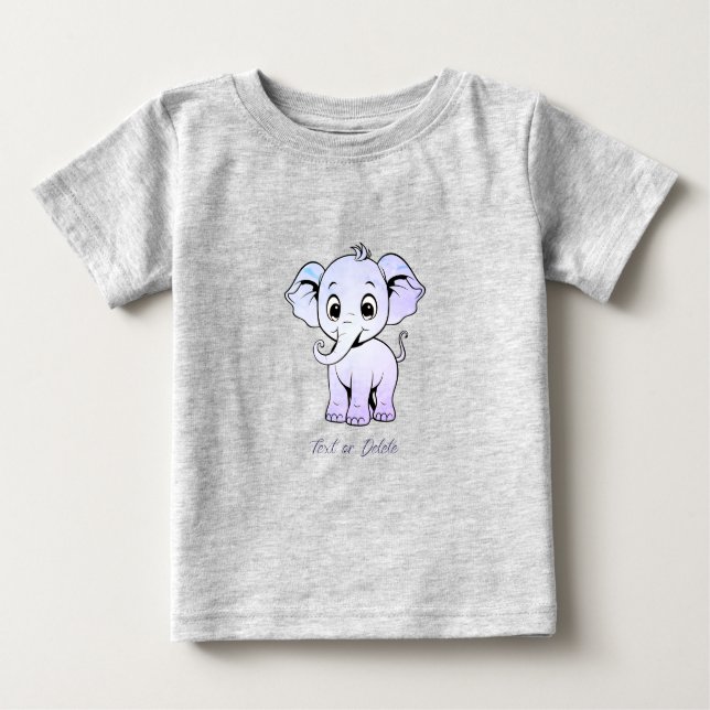 Camiseta de Bebê Elefante Bonito (Frente)