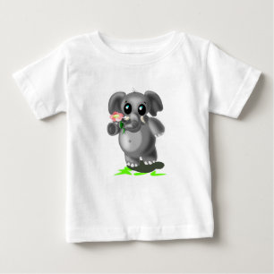 Camiseta de Bebê Elefante Bonito