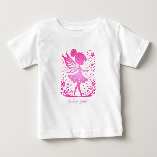 Camiseta de Bebê Floral Pequena (Frente)