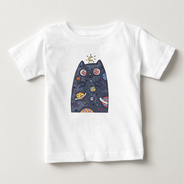 Camiseta de Bebê Fofa | Camisa Personalizada com N (Frente)