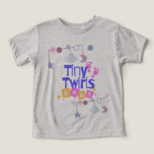Camiseta de Bebê Gêmeos Minúsculos - Tee de Anúnci