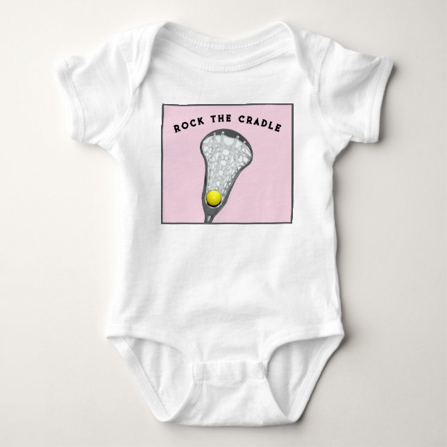Camiseta de Bebê Lacrosse (Frente)