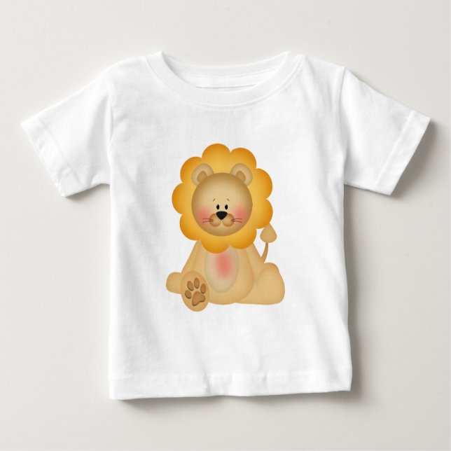 Camiseta de bebê Leão de Cartoon (Frente)