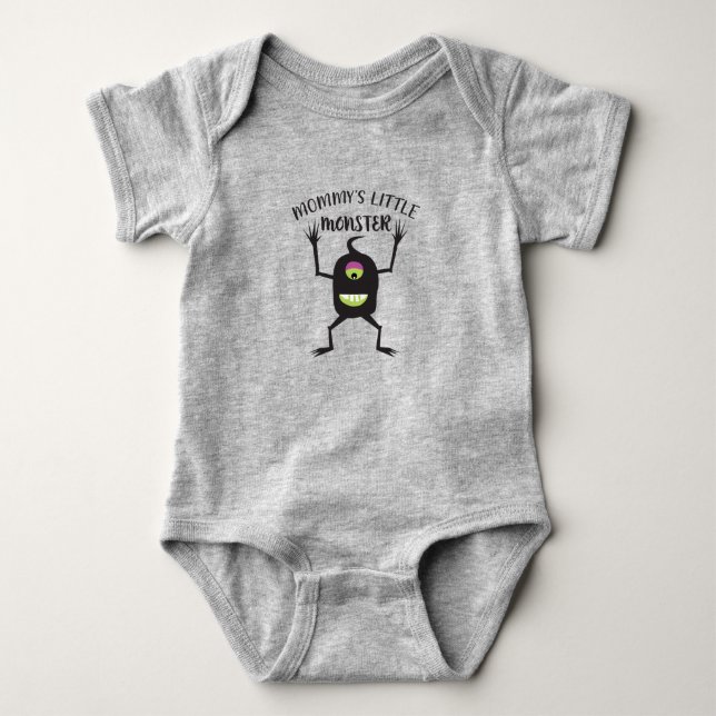 Camiseta de Bebê Monstrinho da Mamãe (Frente)