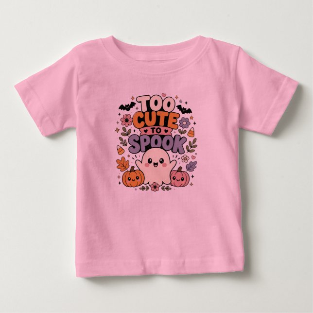 Camiseta de Bebê Muito Fofo para Não Assustar (Frente)