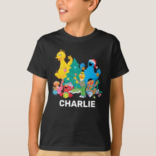 Camiseta de Bebê Natal Pals Sesame Street (Frente)