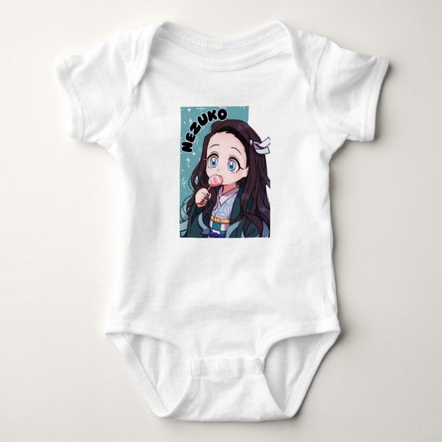 camiseta de bebê nezuko anime (Frente)