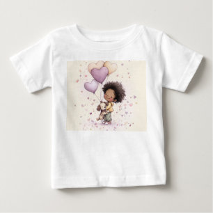 Camiseta de bebê para o Dia dos Namorados – Afro-A