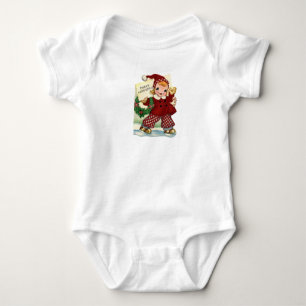 Camiseta de Bebê Patinadora Feliz