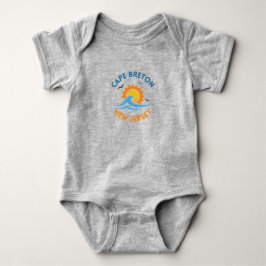 Camiseta de Bebê Sol e Ondas