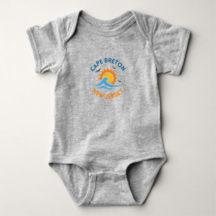 Camiseta de Bebê Sol e Ondas