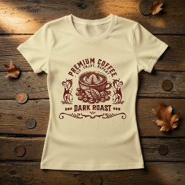 Camiseta de Bebedor de Café Vintage Retro