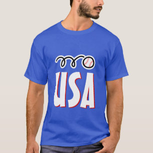 Camiseta de beisebol americana para jogadores e fã
