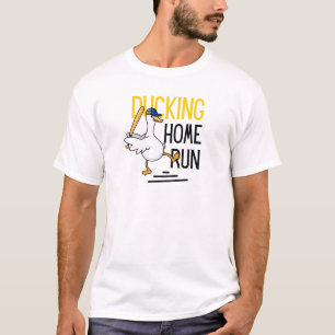 Camiseta de beisebol de pato engraçado