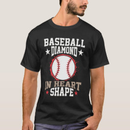 Camiseta de beisebol em forma de diamante