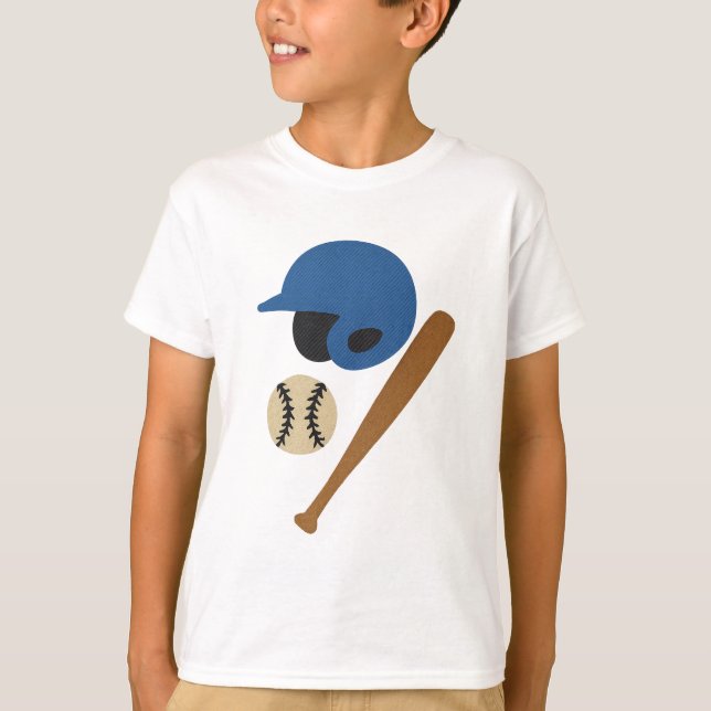 Camiseta de beisebol infantil – Estilo de texto de (Frente)
