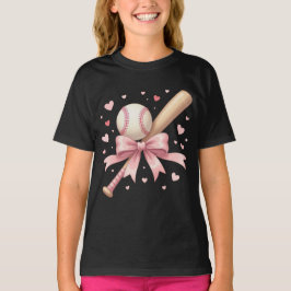 Camiseta de beisebol para meninas atividade após a