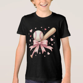 Camiseta de beisebol para meninas atividade após a