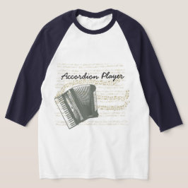 Camiseta de beisebol Raglan para tocador de acorde